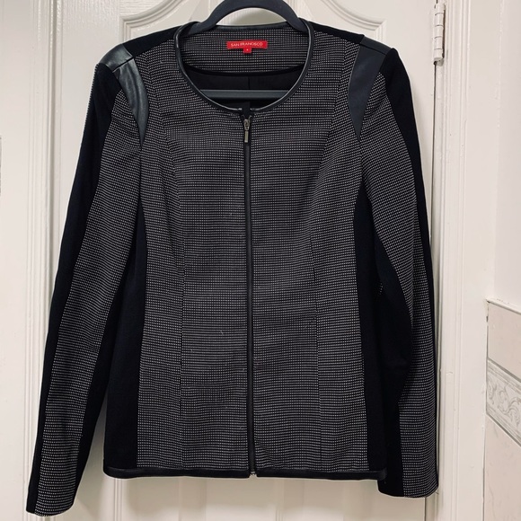 Classy office jacket, black with white dots🖤🤍 - Picture 1 of 14